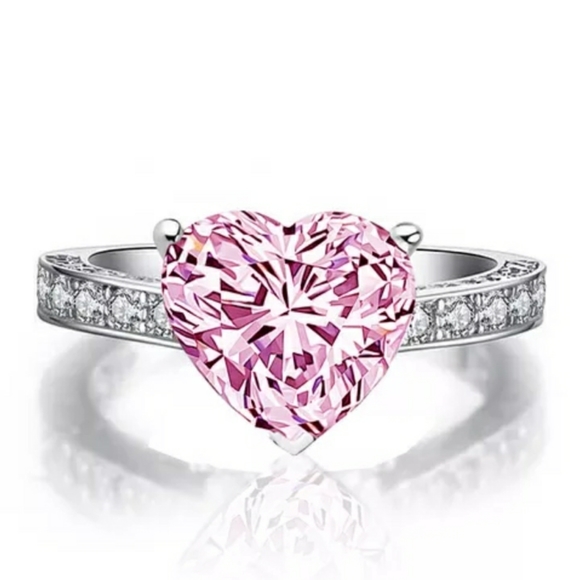 New Silver Heart Ring - Picture 2 of 2